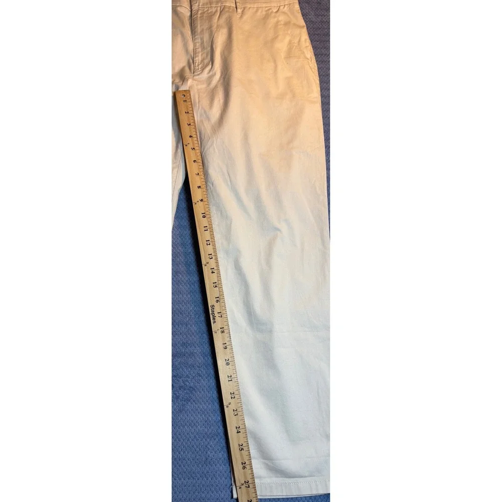J.Crew Chino Pants Men's Stone Excellent Re-Imagined Stretch Chinos 32x27